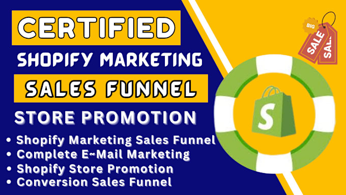 Gig Preview - Do shopify social media marketing manager, sales funnel or promote shopify store