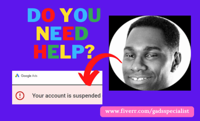 Gig Preview - Fix your google ads suspended account, submit appeal for suspension to unsuspend