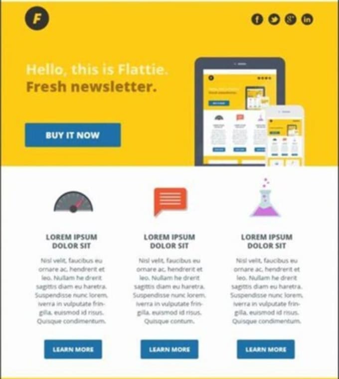 Gig Preview - Do responsive HTML email template