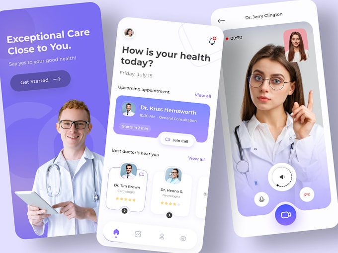 Bestseller - develop doctor appointment booking app, health checkup app and food planner app