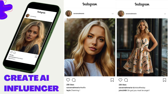 Gig Preview - Create ultra realistic ai influencer model for instagram