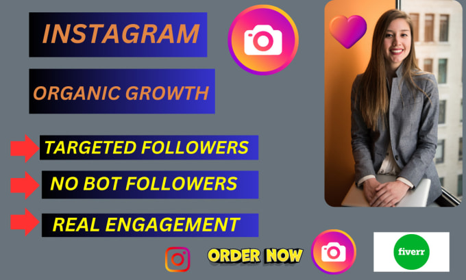 Gig Preview - Organically grow your instagram account for organic growth