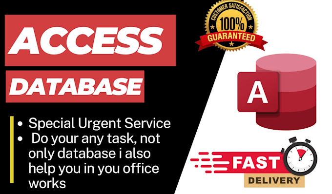 Gig Preview - Develop microsoft access database assignments and projects