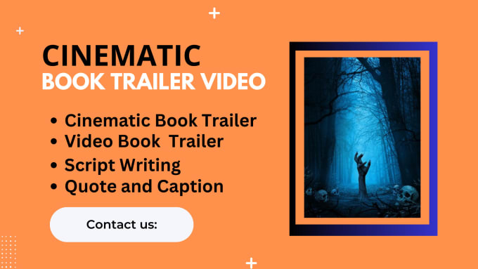 Gig Preview - Do a cinematic book trailer, book trailer video