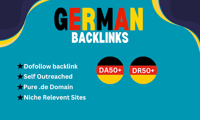 Gig Preview - Do link building on authority SEO contextual german backlinks for local business