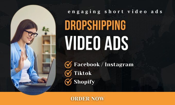 Gig Preview - Create shopify facebook tiktok video ads for dropshipping products