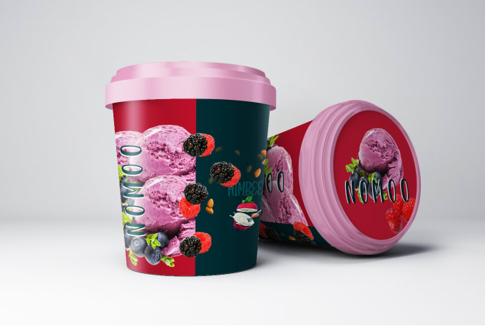 Gig Preview - Design ice cream cups and frozen food label and packaging