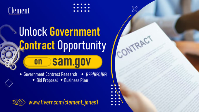 Gig Preview - Find rfp rfq government contract, bid proposal  government contracts writing