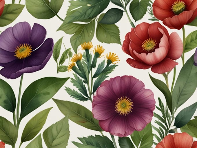 Gig Preview - Draw botanical illustration, watercolor illustration of flower, plant and fruit