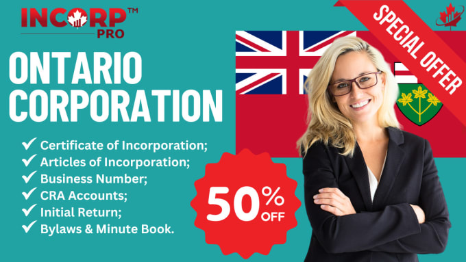 Bestseller - incorporate ontario corporation in 1 business hour