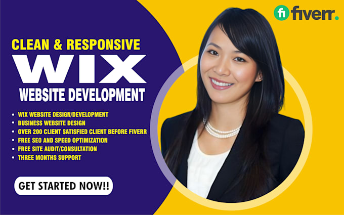 Gig Preview - Build, create, design, redesign responsive wix website and website development