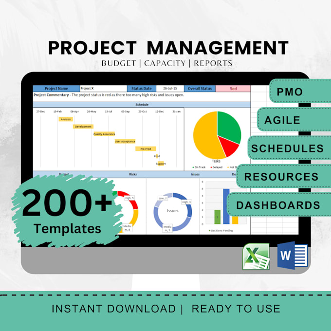 Gig Preview - Provide highest quality project management templates