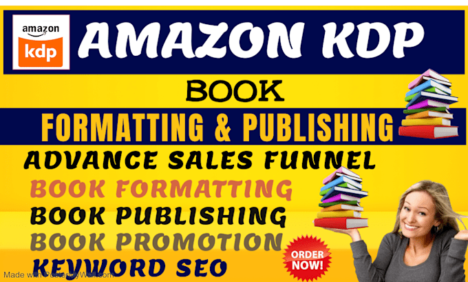 Gig Preview - Do book publishing amazon kindle ebook formatting book promotion children book