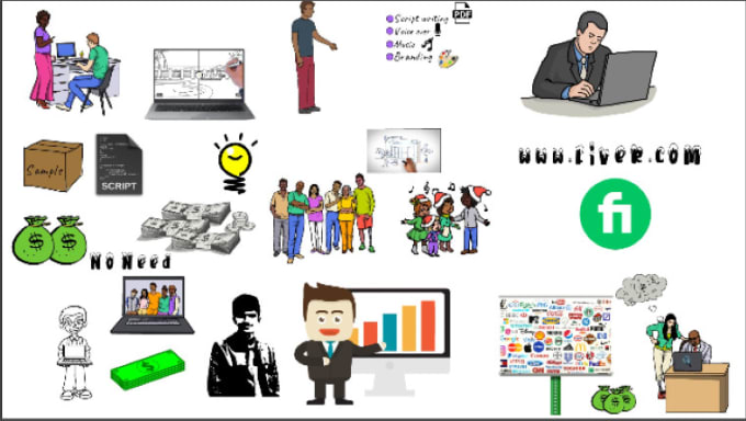 Gig Preview - Create a professional whiteboard animation video