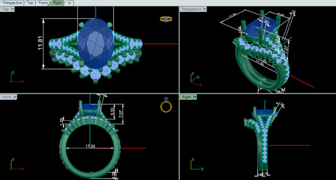 Gig Preview - Do 3d cad model jewelry design