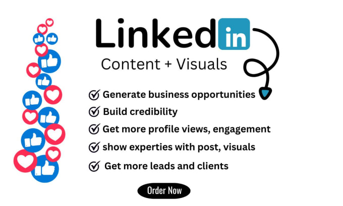 Gig Preview - Create top quality linkedin post writing and visual