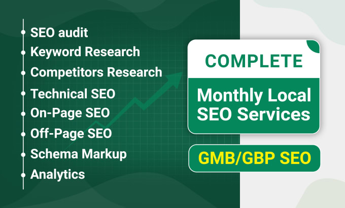 Gig Preview - Do complete monthly local SEO service for target locations