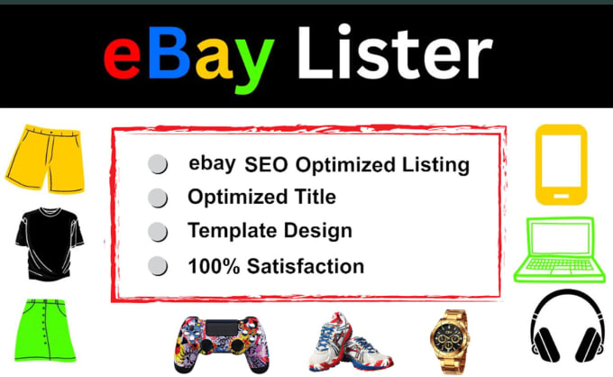 Gig Preview - Do ebay listing, product listing, ebay SEO listing free trail work