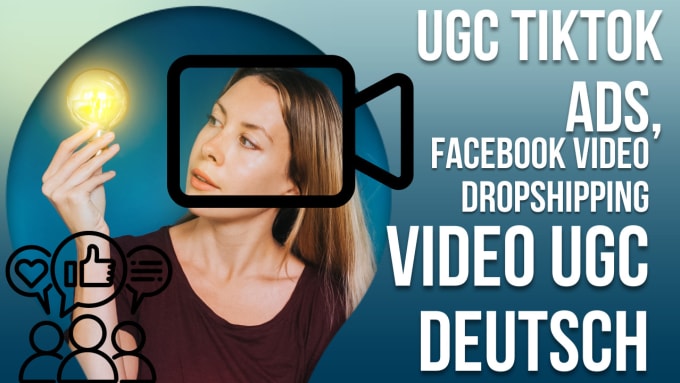 Gig Preview - Create german ugc tiktok ads facebook video dropshipping video ugc deutsch