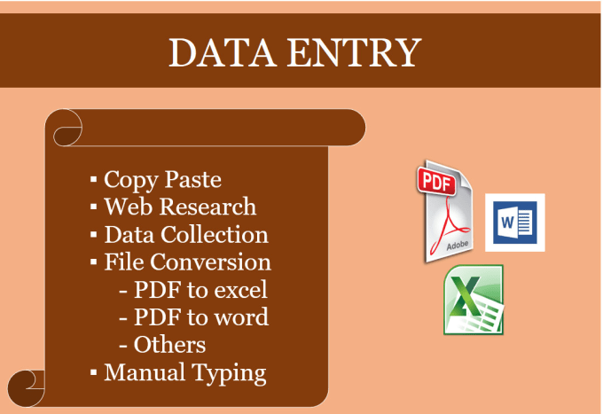 Gig Preview - Do data entry, image resize and file conversion