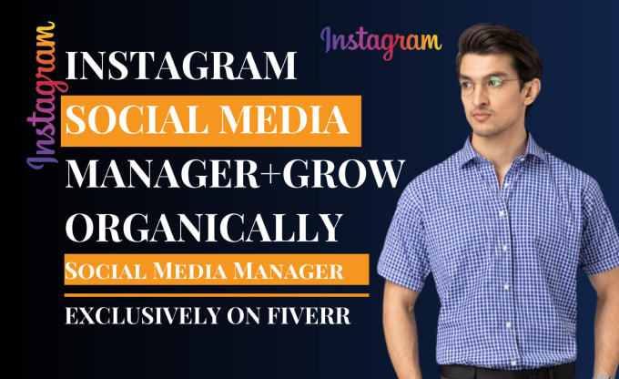 Gig Preview - Be your instagram social media manager and grow your account organically