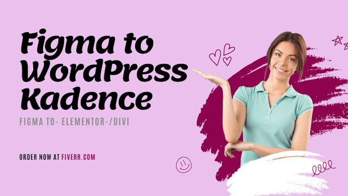 Gig Preview - Convert figma to wordpress kadence or figma to elementor divi