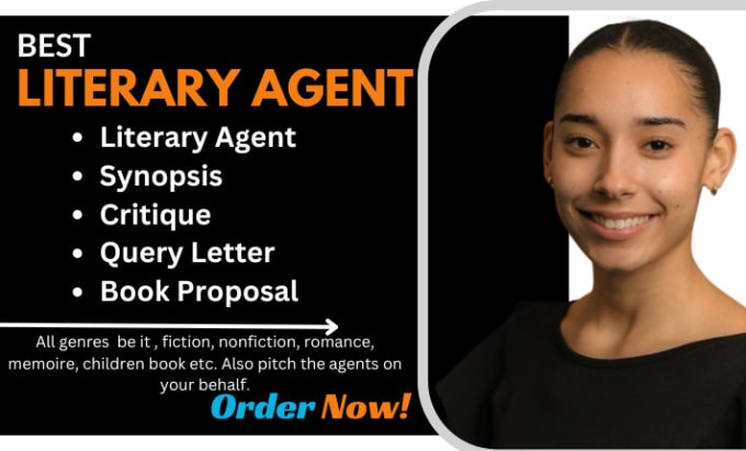 Gig Preview - Find literary agent, write query letter, critique, synopsis, book proposal,