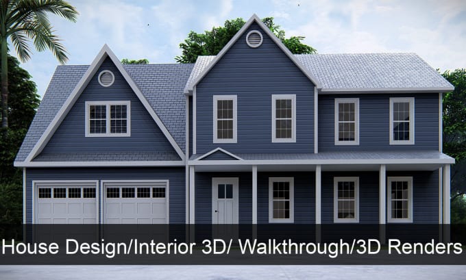 Gig Preview - Create house design and 3d rendering walkthrough