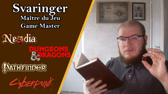 Gig Preview - Run a ttrpg session and or game for you in french or english