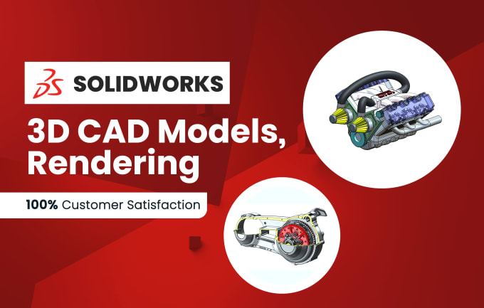 Gig Preview - Produce 3d cad models, 2d drawings, and render mechanical parts using solidworks