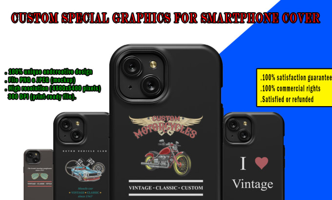 Gig Preview - Create the most special graphics for your smartphone covers