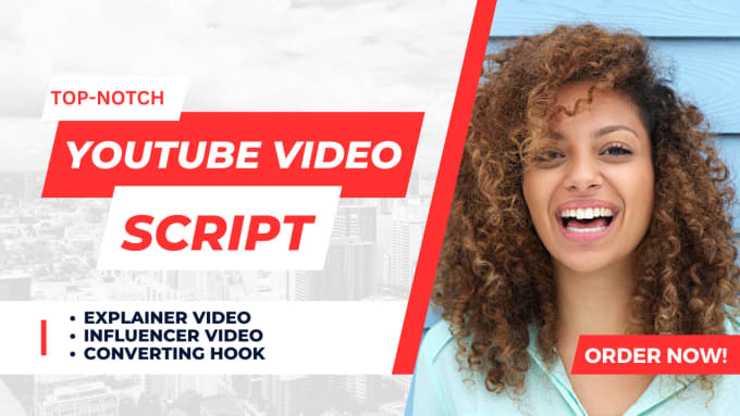 Gig Preview - Write youtube script writing, explainer video script writing for your channel