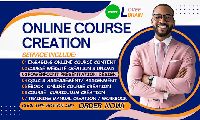 Gig Preview - Do masterclass online course content, ebook creation, ppt, kajabi website course