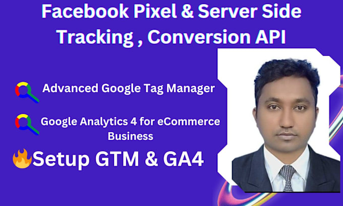 Gig Preview - Set up google analytics 4 and ga4 ecommerce tracking via GTM