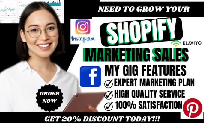 Gig Preview - Promote shopify marketing shopify ads tiktok shop shopify marketing sales