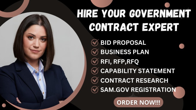 Gig Preview - Find government contract, rfp, rfq, rfi and bid proposals