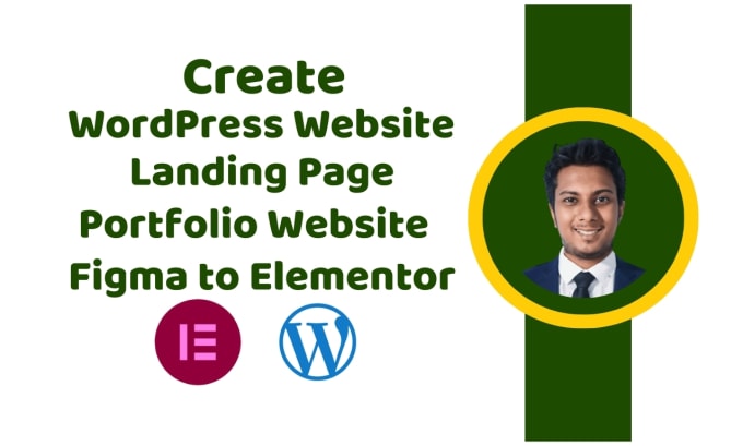 Gig Preview - Create a wordpress website, landing page, portfolio website