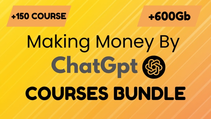 Gig Preview - Give a bundle of best courses to make money by chatgpt ecommerce copywriting