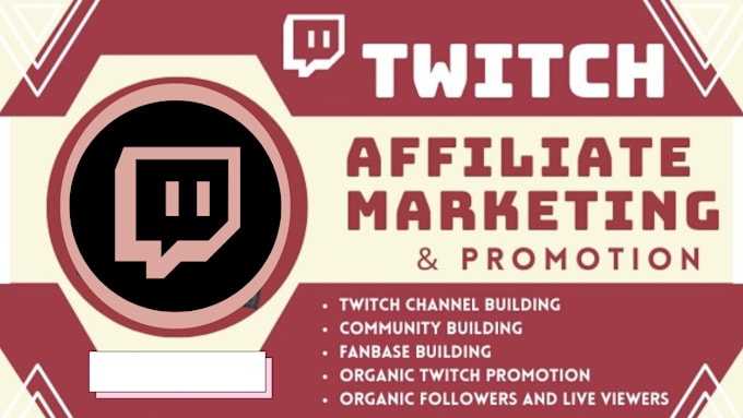 Gig Preview - Do organic twitch promotion twitch affiliate twitch partner twitch chatters