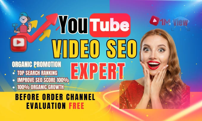 Gig Preview - Be your dedicated youtube channel growth manager and video SEO expert