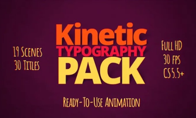 Gig Preview - Animate the text and titles also use kinetic typography