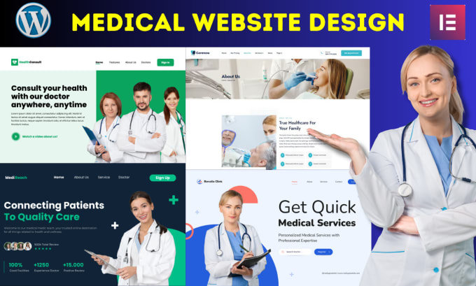 Gig Preview - Design healthcare, dental and medical clinic or doctor website