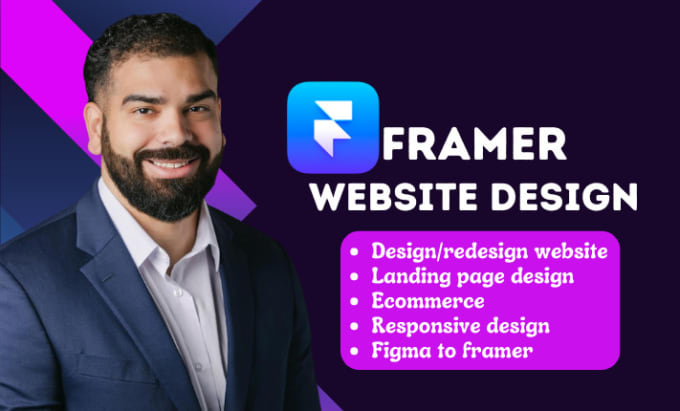 Gig Preview - Do framer website, framer website design, framer landing page, figma to framer