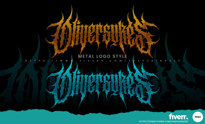 Gig Preview - Create name with metal logo style