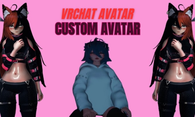 Gig Preview - Create vrm model vr character vrchat avatar vseeface vroid model humanoid avatar