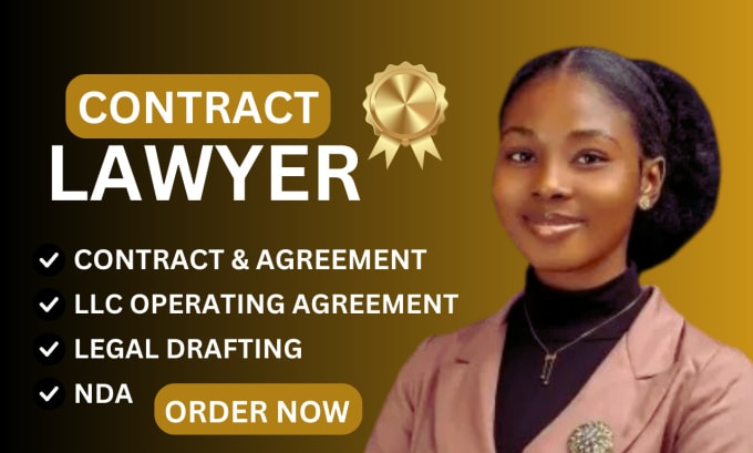 Gig Preview - Write legal agreement review and write legal contract agreement contract writing