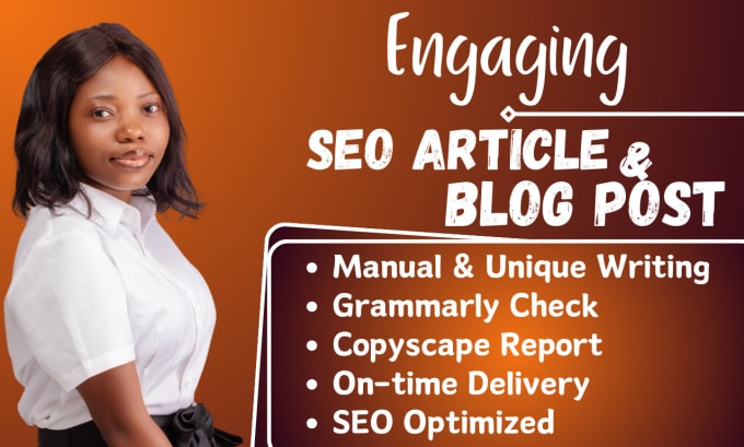 Gig Preview - Write SEO articles and blog posts news writing content that convert