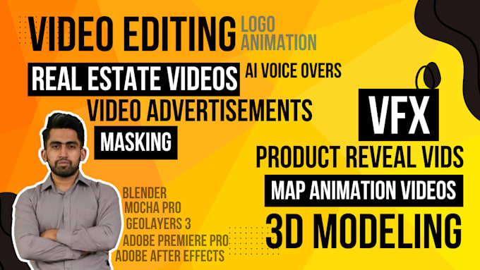 Gig Preview - Do professional video editing, vfx, in adobe and blender