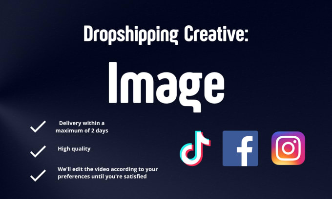 Gig Preview - Create a winning image creative for your dropshipping product