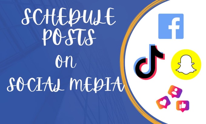 Gig Preview - Create schedule posting via buffer later hootsuite for social media platforms